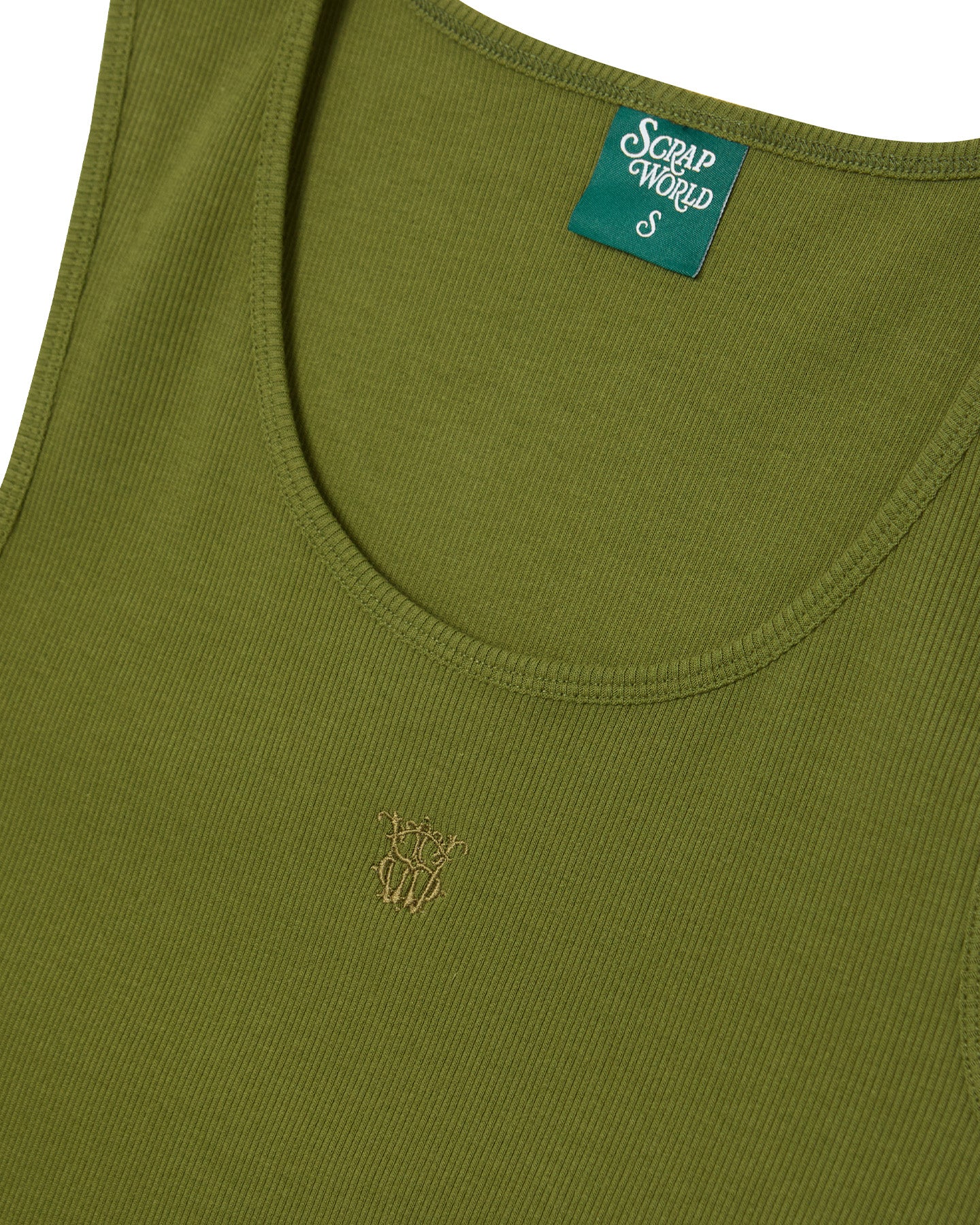 BASIC TANK TOP 2-PACK WHITE/OLIVE - Image 5