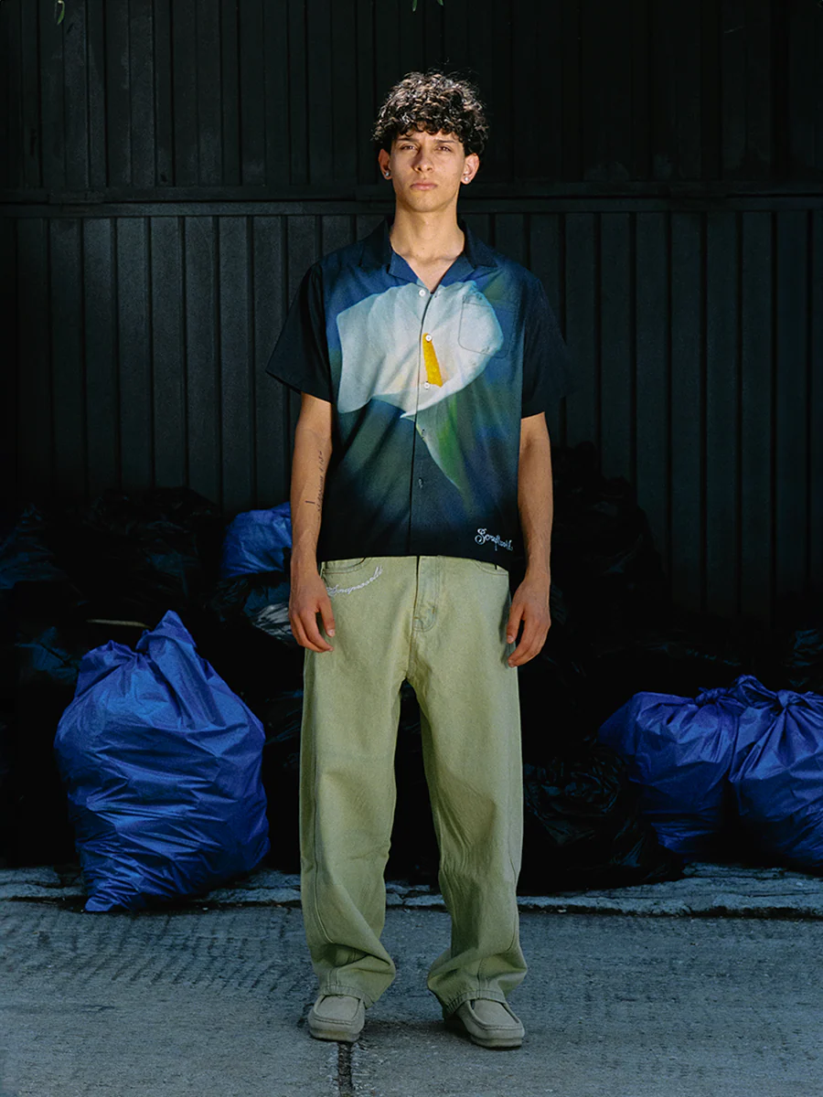 CALA BOWLING SHIRT BLACK - Image 4