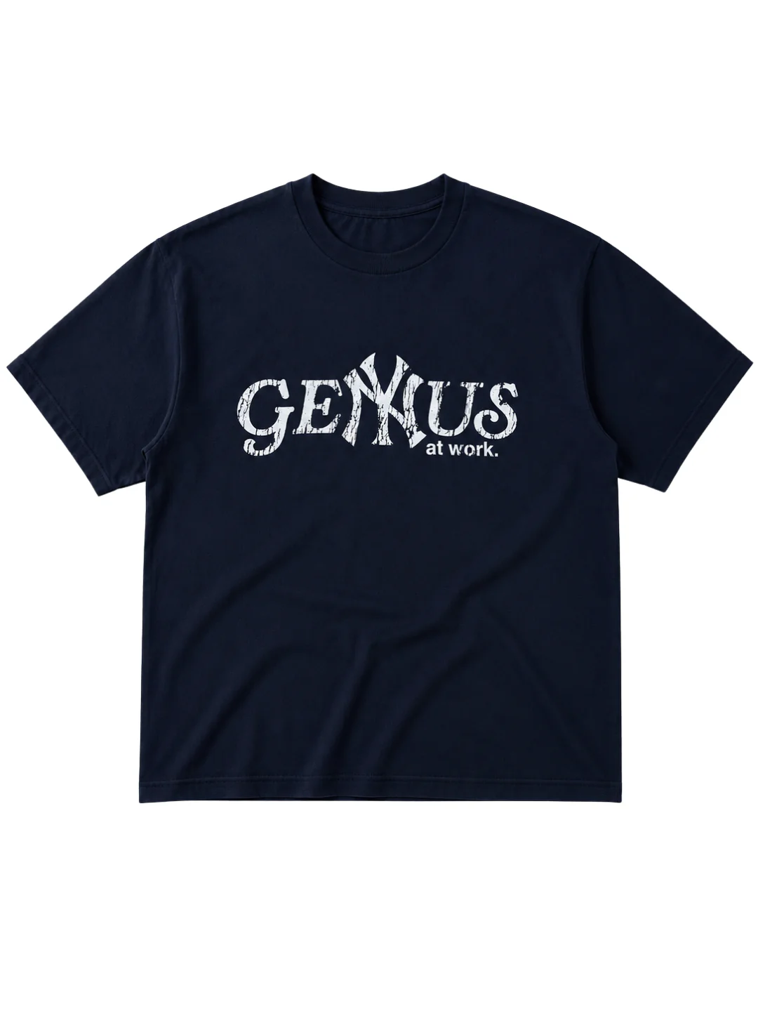 GENYUS AT WORK TEE NAVY