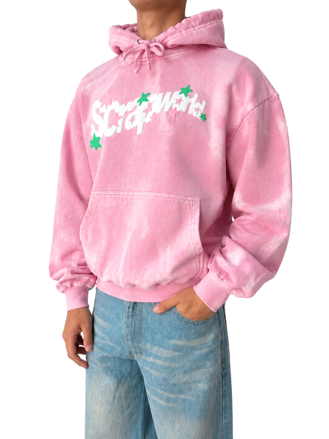 MAGIC SUNFADED HOODIE BABY PINK - Image 3