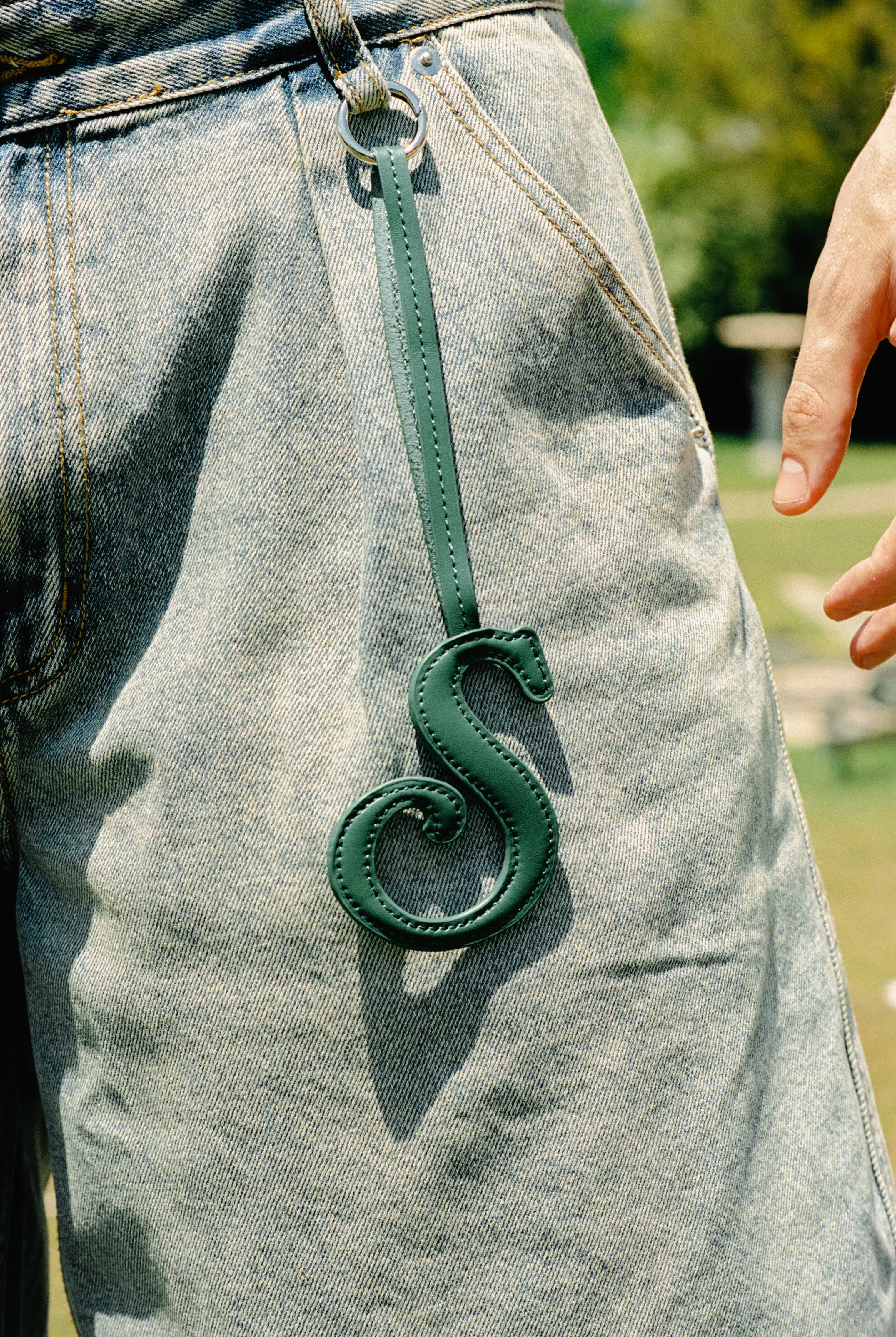 S LOGO LEATHER CHARM - Image 2