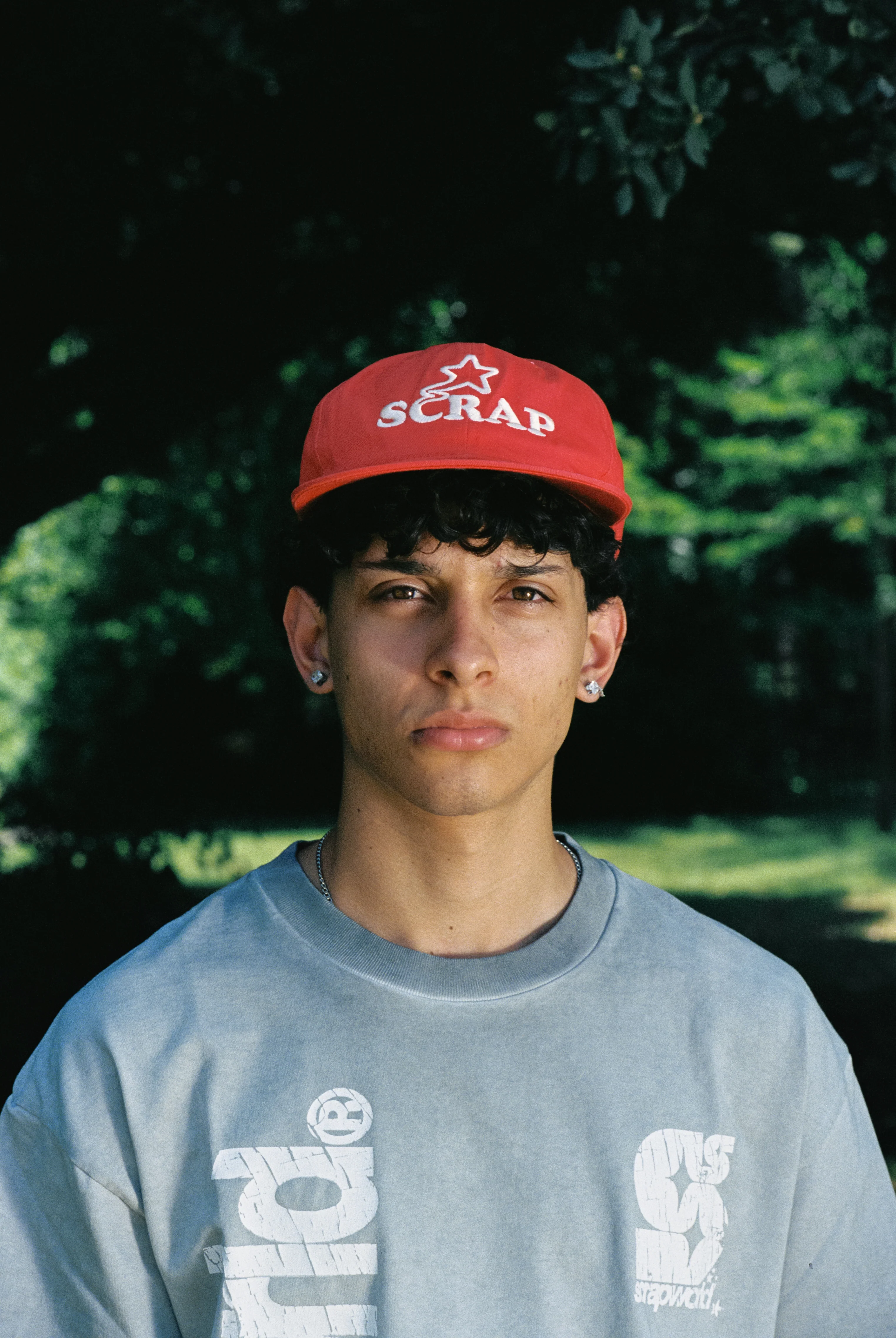 SCRAP SMOKE SNAPBACK CAP RED - Image 3