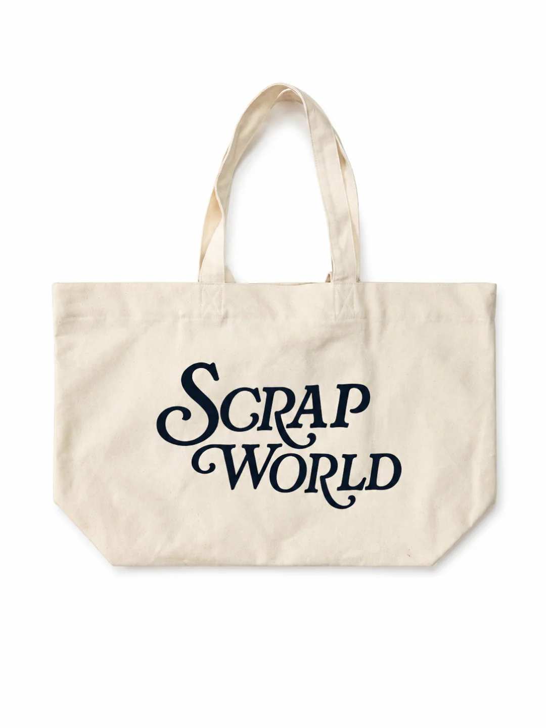 SCRAPWORLD 26 HEAVY CANVAS TOTE BAG BEIGE - Image 2