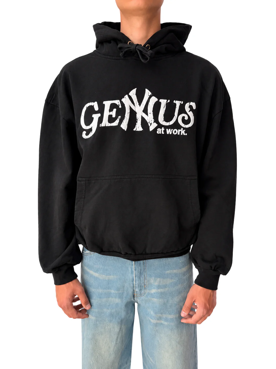 GENYUS AT WORK HOODIE BLACK - Image 3