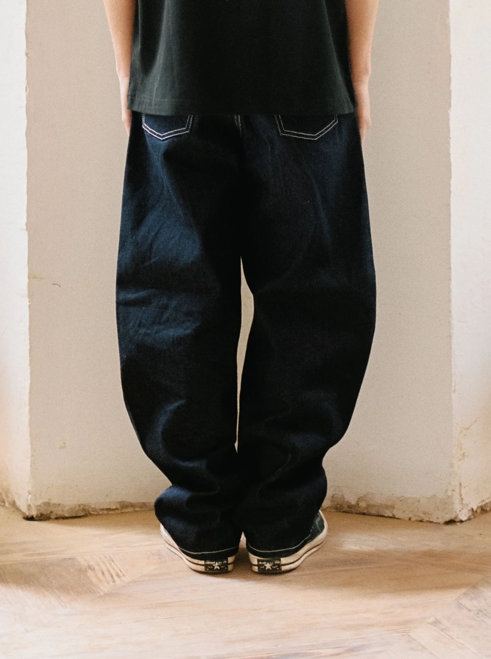 TWISTED SEAM DENIM PANTS - Image 6