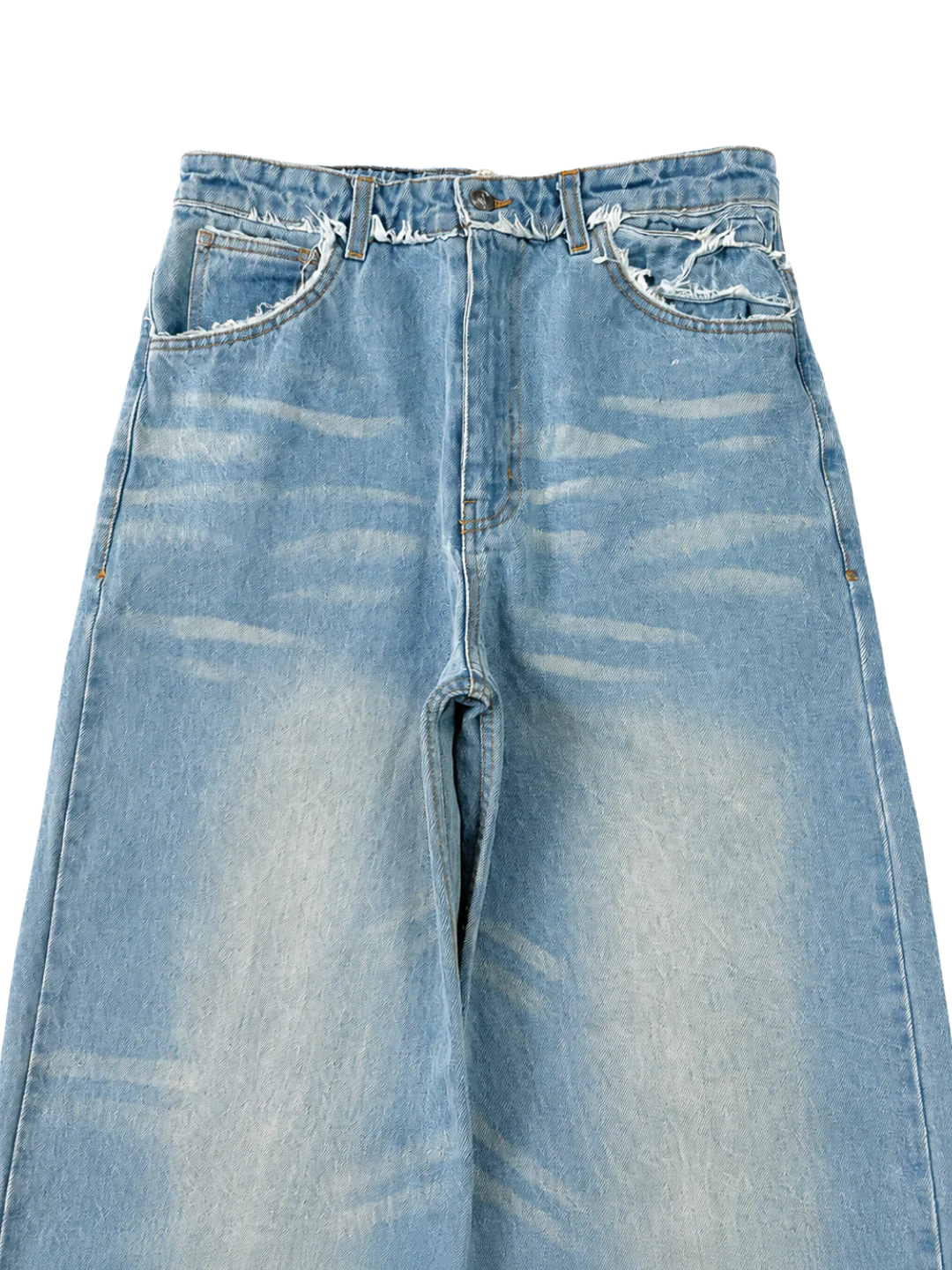 WAVES DENIM WASHED PANTS - Image 4