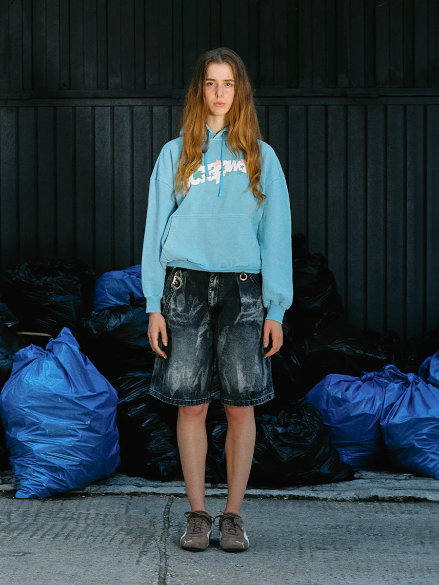 WIDE LEG SHORTS CHARCOAL - Image 3